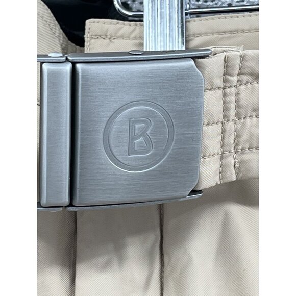 Bogner Beige Polyamid Pants US 56 With Zipper Details & Belt NEW Insulated - Picture 11 of 15